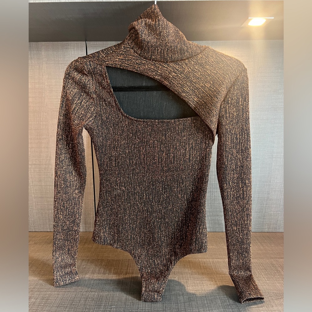 Like New Copper Shimmer Bodysuit